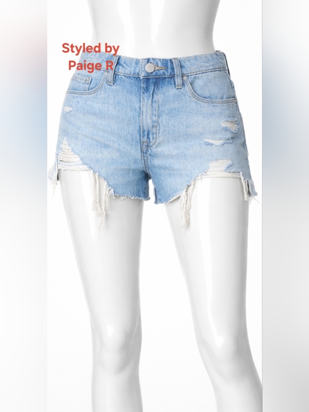 ❤️NWT BLANK NYC The Barrow Vintage High Rise Jean Denim Shorts Raw Edge 29 8